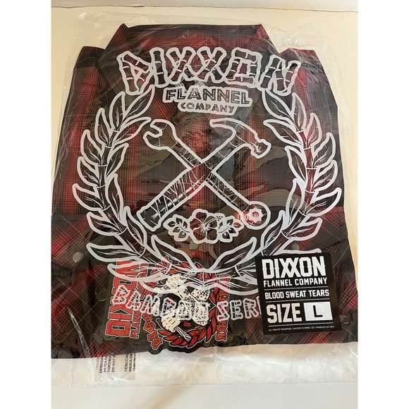 Dixxon Flannel Company Blood Sweat Tears Bamboo Series Men's Shirt L New In Bag - Picture 1 of 7